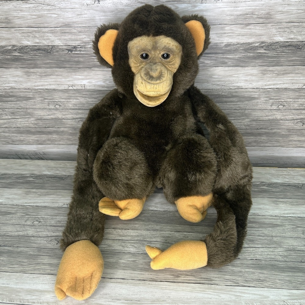 Vintage Hosung Child's Playmate Monkey Plush 14" 1984 Chimp Realistic